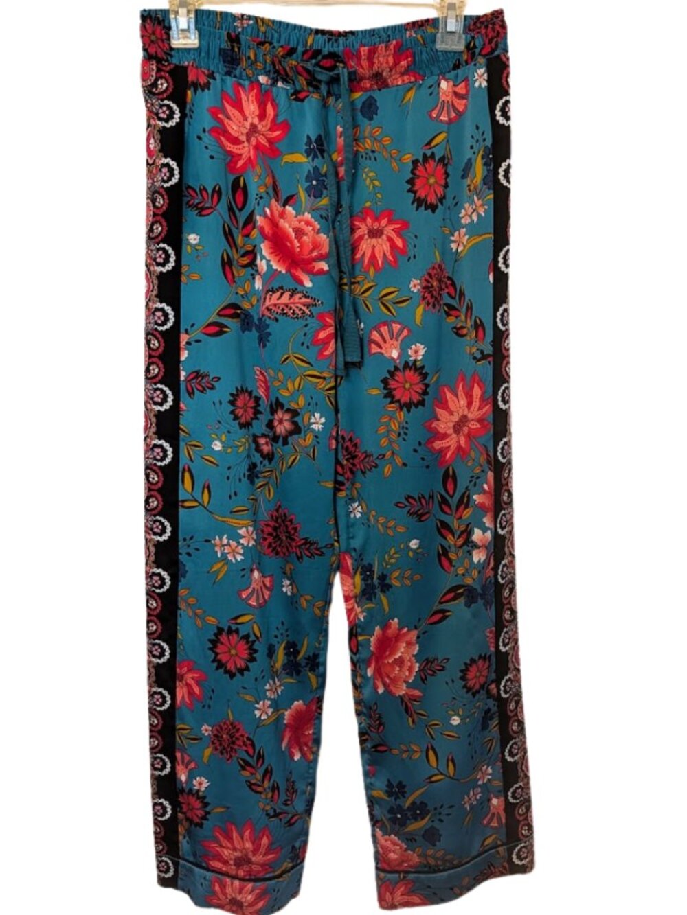 Loft floral wide leg pants XS